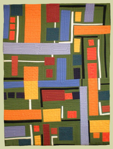 Image of quilt titled “Aerial View 2” by Carol To